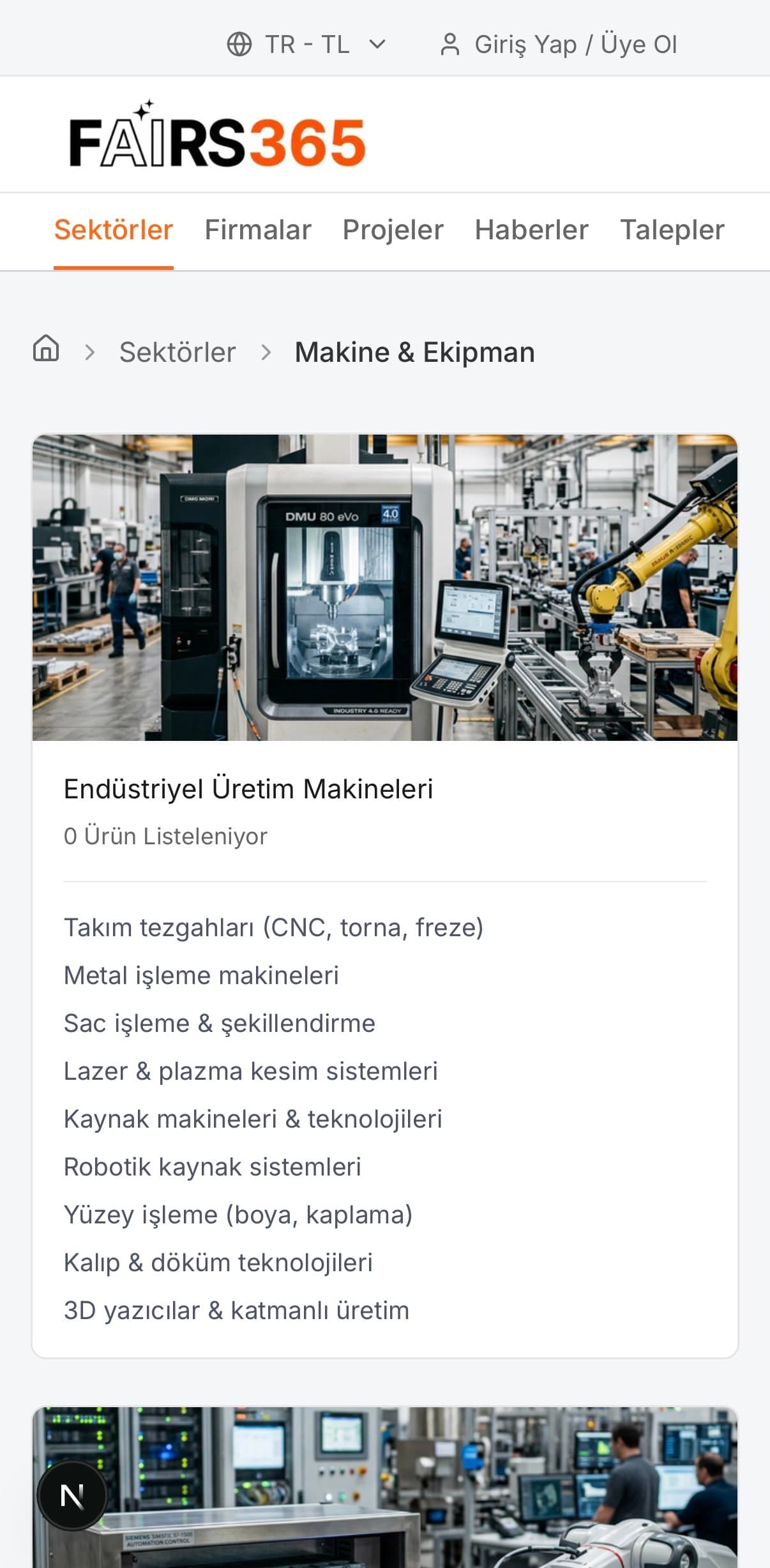 Fairs365 Mobile View